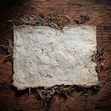 old small piece of paper. Reaped off border