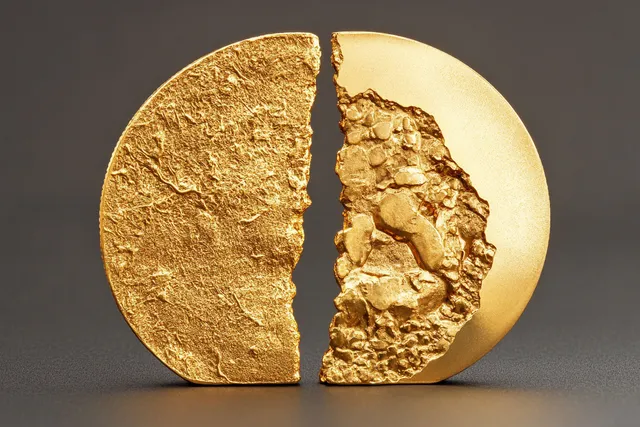 Bitcoin Gold Coin Split: A Symbol of Divided Value