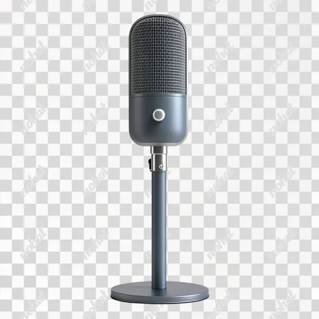 Vintage Gray Microphone for High-Quality Displays