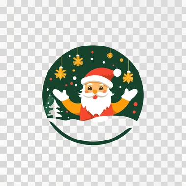 a logo with Christmas greetings