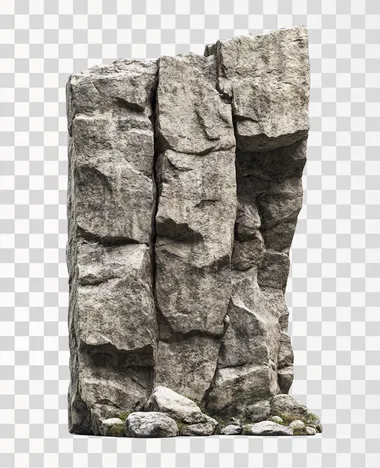 bloc de pierre datant de l'antiquit?, bloc de pierre datant de l'?ge romain, vestige, arch?ologie on white background . photorealism mode turned on to create an ultra-realistic image