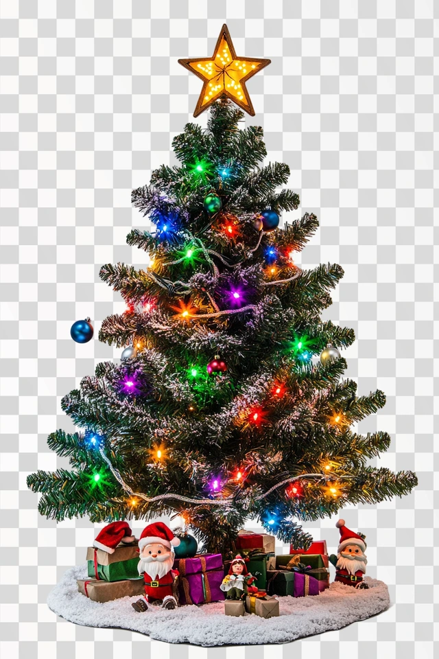 Photo frame for Christmas. It incorporates Christmas tree wi
