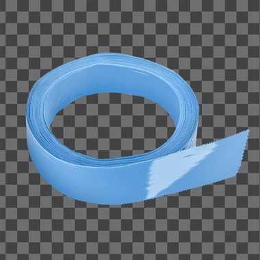 Blue washi tape png sticker, isolated, png image