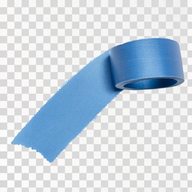 Blue washi tape png sticker, isolated, png image