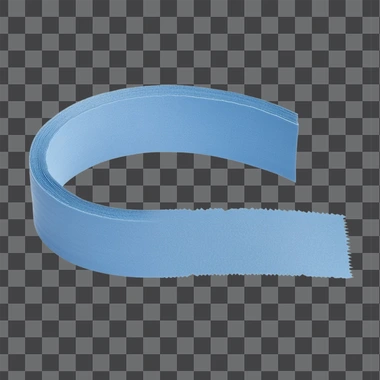 Blue washi tape png sticker, isolated, png image