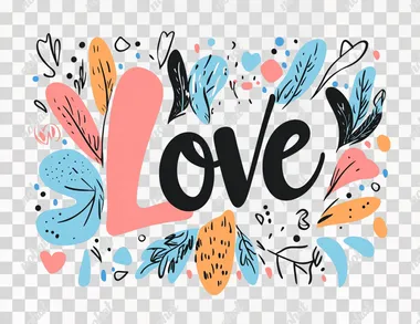 Handwritten word "Love" vector, simple flat illustration, white background, black lettering, cute font, cursive writing, calligraphic style, white background, clipart isolated on white background, clip art sticker design, simple line drawing, simple shapes, clip art, no shadow, no gradient.  --s 50