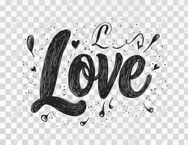 Handwritten word "Love" vector, simple flat illustration, white background, black lettering, cute font, cursive writing, calligraphic style, white background, clipart isolated on white background, clip art sticker design, simple line drawing, simple shapes, clip art, no shadow, no gradient.  --s 50