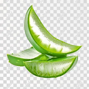aloe on white background --s 50