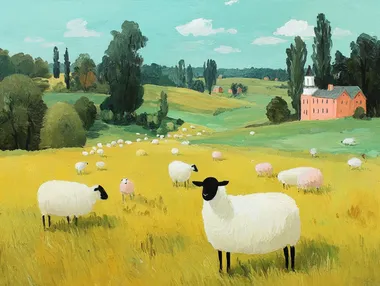 sheep on farmland   142710498 4134285698 4135902149 --sv 4