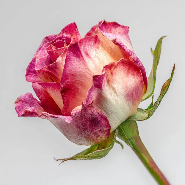 Side View of a Fresh Sweet Rose