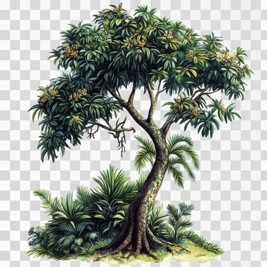 Barringtonia racemosa tree, png