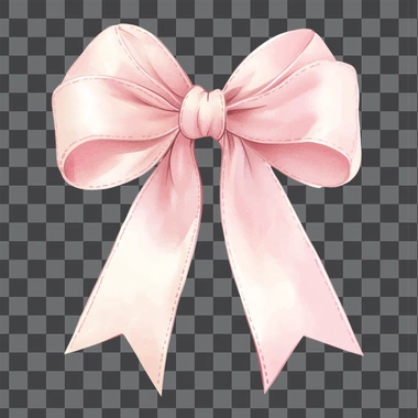 Simple and cute ribbon illustration, warm, muted palette of neutral tones of pale rose pink, uses soft pastel colors, white background,  --s 250