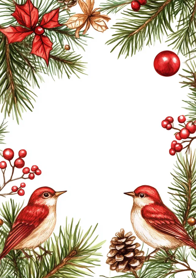 Festive Frame: Christmas Illustrations Collection