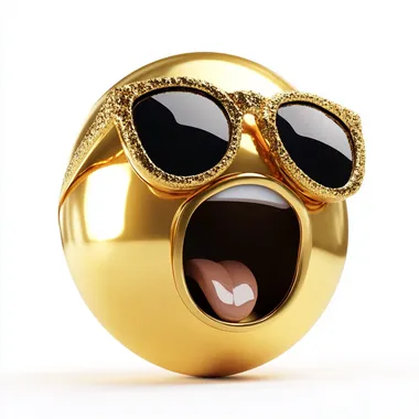 an emote that is the most fancy and beautiful, luxuous and rich, fun pop, white background