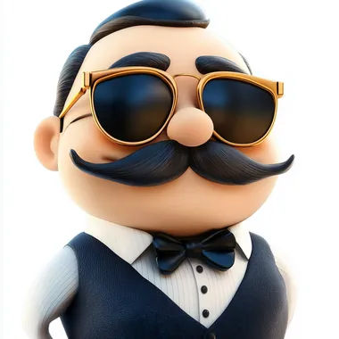 an emote that is the most fancy and beautiful, luxuous and rich, fun pop, white background