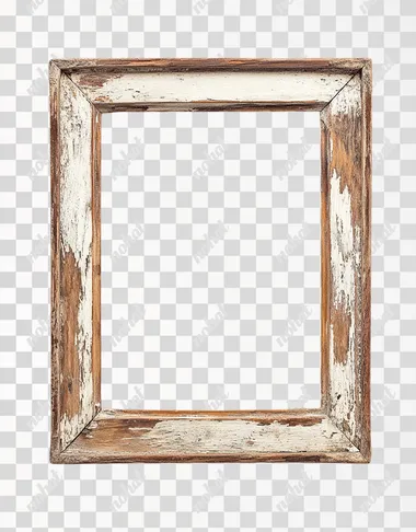 rustic picture frame, white background, watercolor, Anton Mauve,