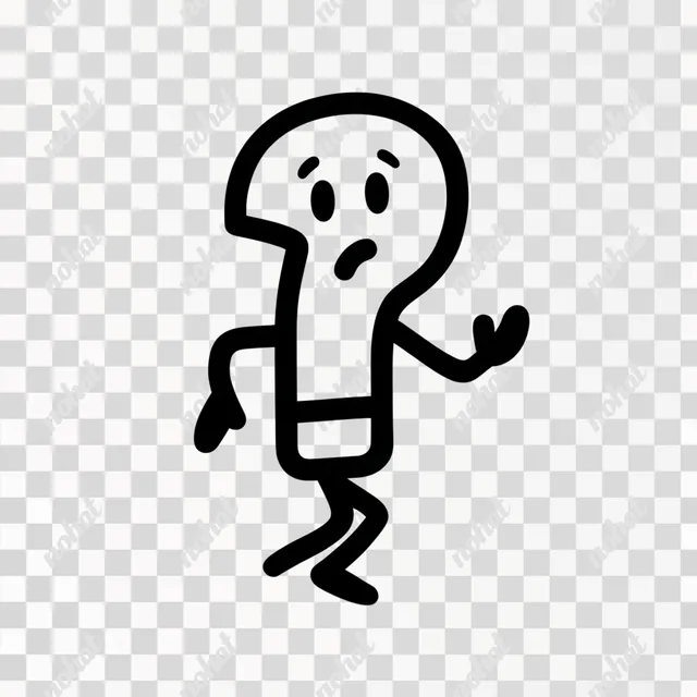 PNG Thoughtful Question Mark Icon