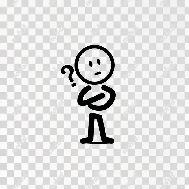PNG Thoughtful Question Mark Icon