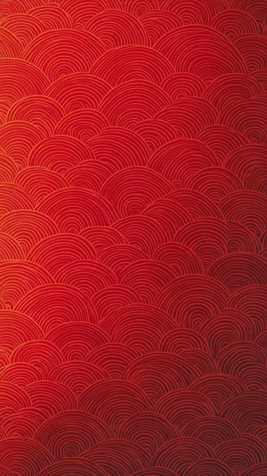 Chinese New Year background, red pattern with traditional Chinese wave patterns, flat design, minimalist style, high resolution, high quality, high detail, simple and clean background, minimalist backdrop.