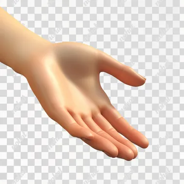 hand cute 3d png