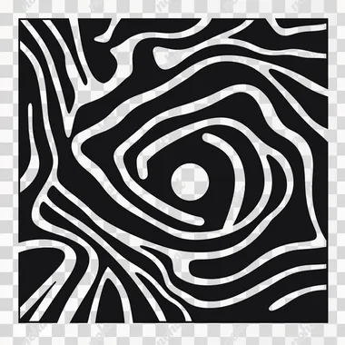 flat black and white simple icon of point in map, thick lines