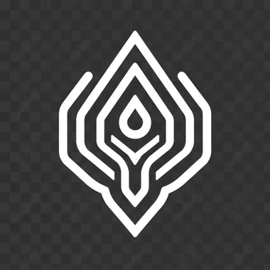 flat black and white simple icon of point in map, thick lines