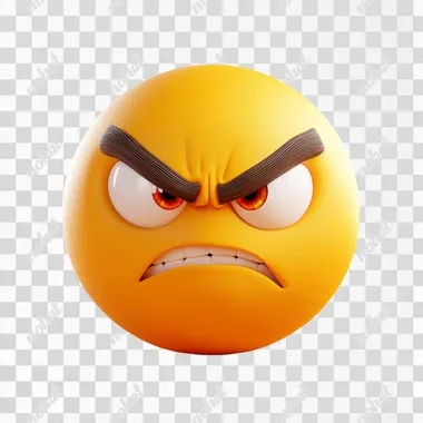 an emoji icon that is showing the emotion of being overly confident, slightly cheeky but determined