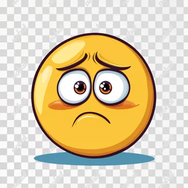 anxious emoji in cartoon image