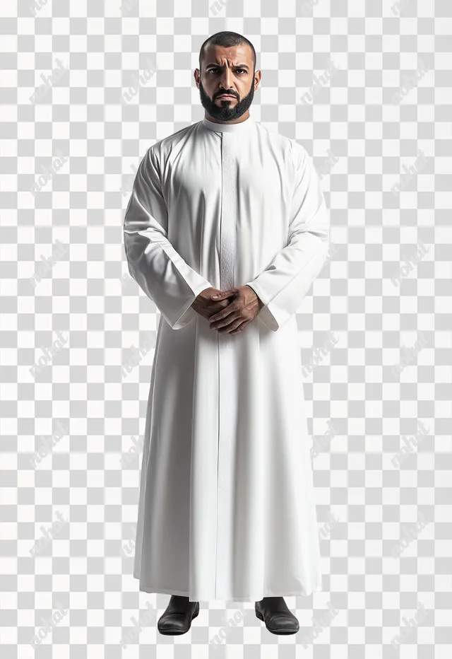 Emirati Man in Dishdasha: A Portrait of Anger