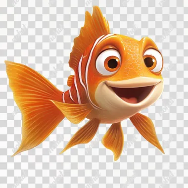 Kelpfish,disney cartoon,white background