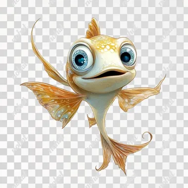 Kelpfish,disney cartoon,white background