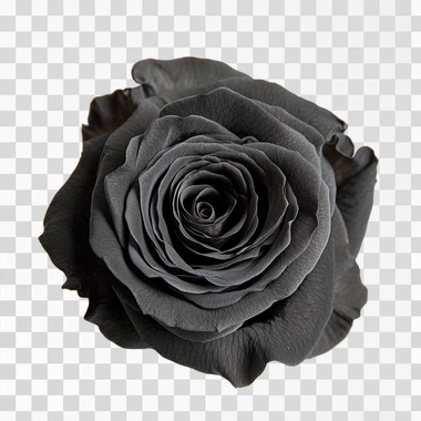 black rose, white background