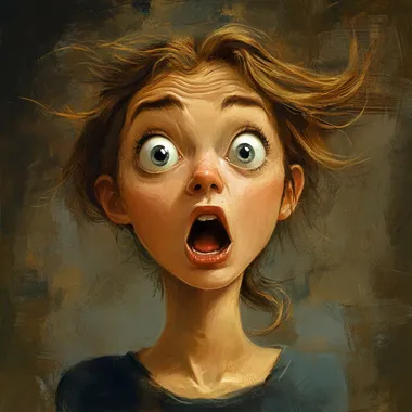 The girl is very surprised by someone elses stupidity