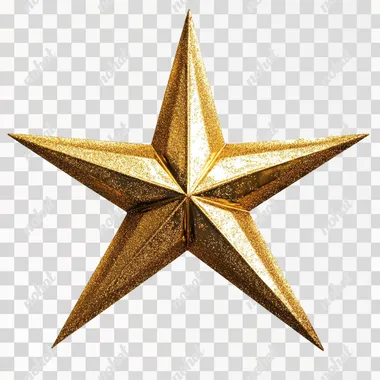 christmas star, golden, white background  --s 50