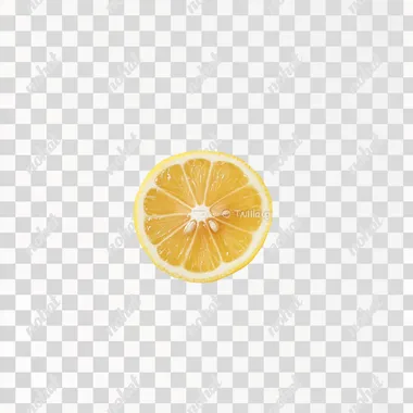 stockphoto of a fresh lemon sliced in half, white background, jucy --s 50