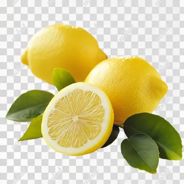 stockphoto of a fresh lemon sliced in half, white background, jucy --s 50