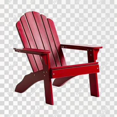 plastic lawn chair by lowe's, cherry colour, white background, 3/4 view