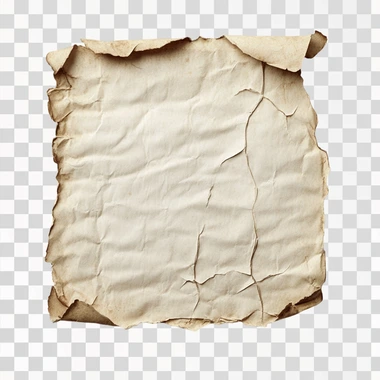 a torn piece of journal paper, textured, detailed, isolated on white paper