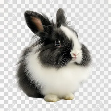 domestic rabbit, full body, white isolated background, high-resolution photography, high quality, sharp focus