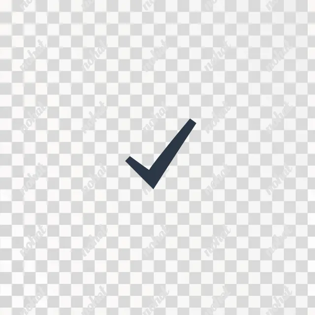 Minimalist Check Mark Logo for UI Design