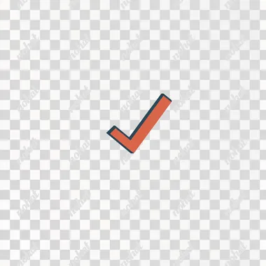 A check mark, simple, flat, pure color, UI design, minimal logo, white background