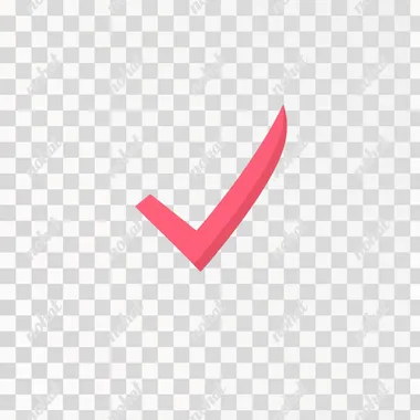 A check mark, simple, flat, pure color, UI design, minimal logo, white background