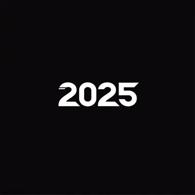 Create a simple black-and-white logo featuring the numbers "2025" with a minimalist snake design incorporated, clean lines, sleek and modern style, monochromatic, subtle snake elements intertwined with the numbers, bold yet elegant