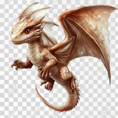 small older dragons, realistic, front view, flying up, white background
