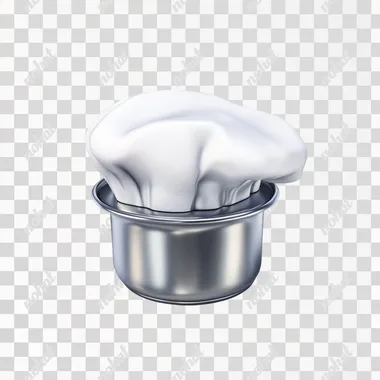 ultra realistic 3D icon cooking hat on white background ar 1:1 --s 50