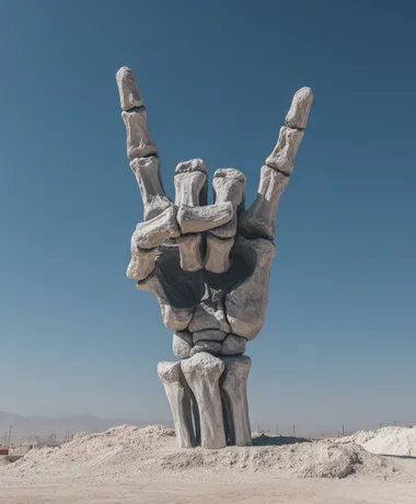 skeleton hands making rock sign  --raw rofile bsruspk