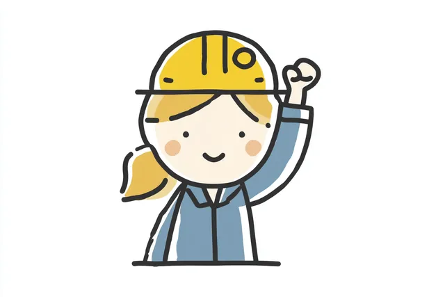 Cheerful Female Engineer in Safety Gear