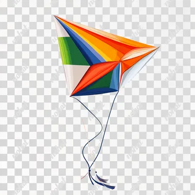 design of kite in colours flag of India