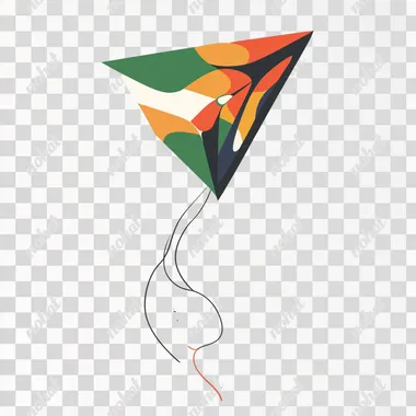 design of kite in colours flag of India