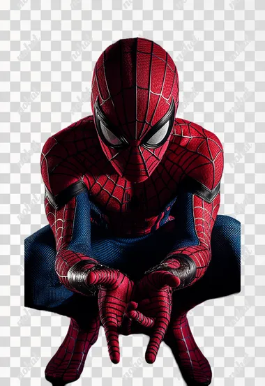 spiderman,no background,front,full body photo.